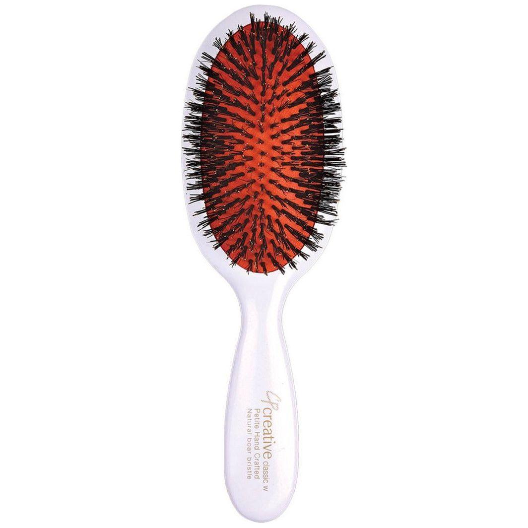 Classic Signature White Paddle Boar Bristle Hair Brush by Pasteur Pharmacy