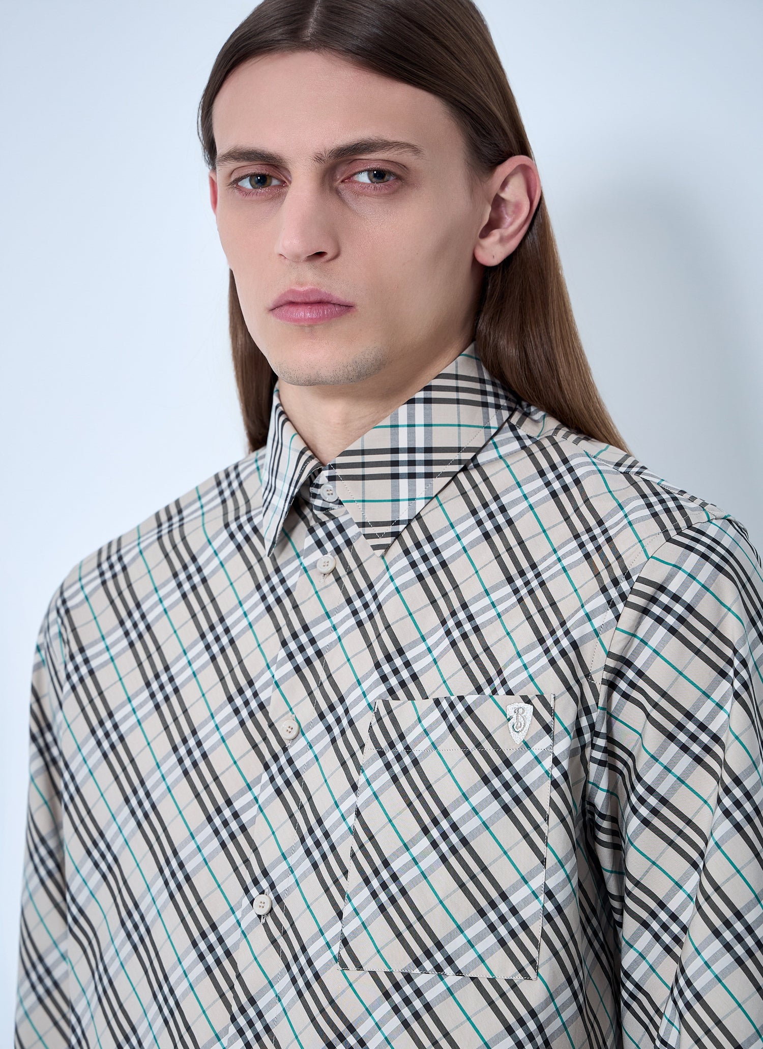Burberry Men Check Shirt