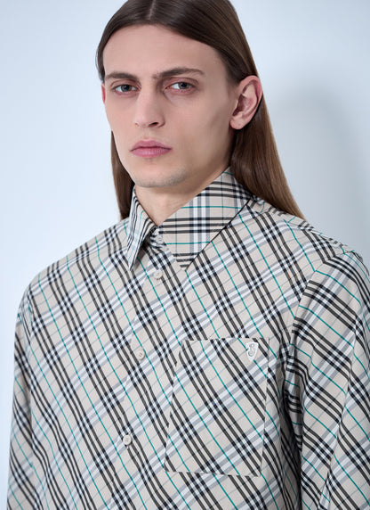 Burberry Men Check Shirt