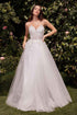 Ladivine C148W Strapless A-Line Lace & Tulle Wedding Dress by DiscountDressShop