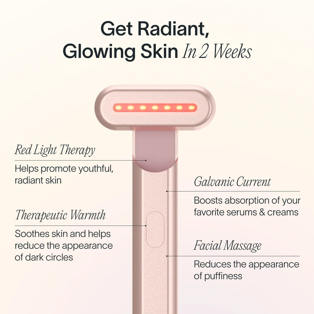 4-In-1 Radiant Renewal Skincare Wand with Red Light Therapy by Korean Skin Care