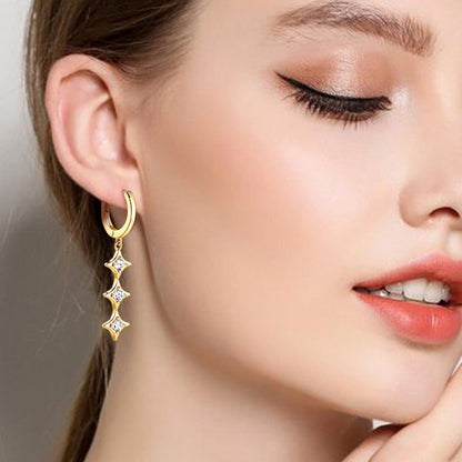 Sparkala™ Pure Sterling Silver Geometric Shape Earrings by Sparkala