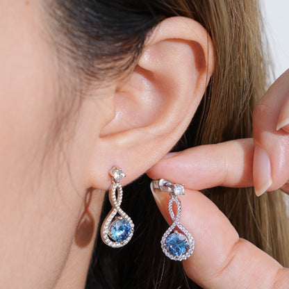 1 Carat Sparkala™ Pure Sterling Silver Earrings by Sparkala