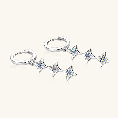 Sparkala™ Pure Sterling Silver Geometric Shape Earrings by Sparkala