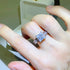 3 Carat Princess-Cut Sparkala™ Pure Sterling Silver Square Shape Ring by Sparkala