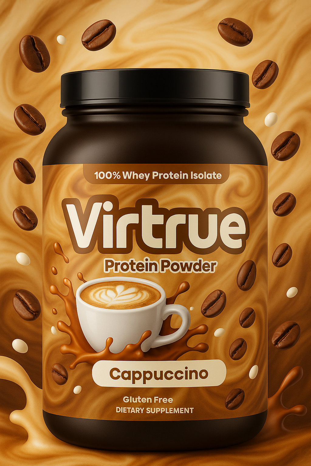 Cappuccino Whey Protein Isolate by Virtrue