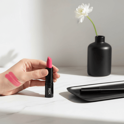 Long-Wear Hydrating Matte Lipstick – Vegan by REK Cosmetics