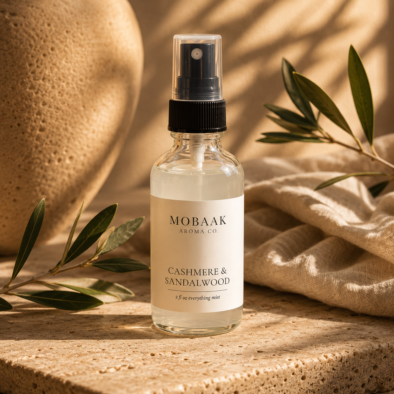 Cashmere + Sandalwood Everything Mist by Mobaak Aromatherapy Shoppe
