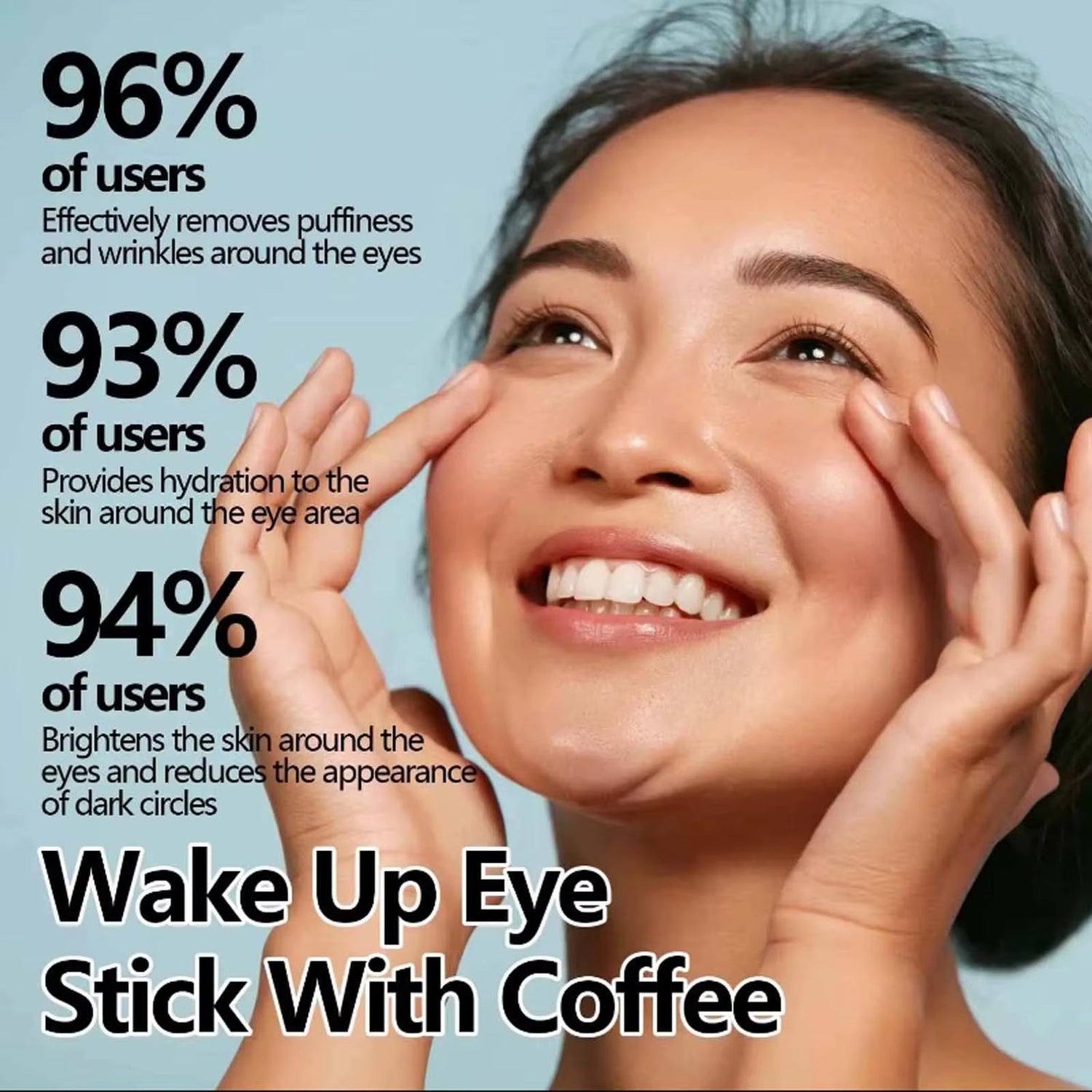 Snail Eye Cream Stick Collagen Fade Fine Lines Wrinkle Lightening Dark Circles Firming Eye Bags Puffiness Moisturizing Eye Cream by Korean Skin Care