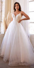 Cinderella Divine CD0154W Long Layered Tulle Dress Beaded Applique Bodice by DiscountDressShop