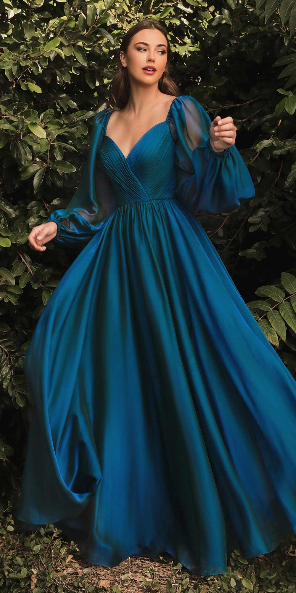 Cinderella Divine CD243 Long Sleeve A-Line Dress by DiscountDressShop