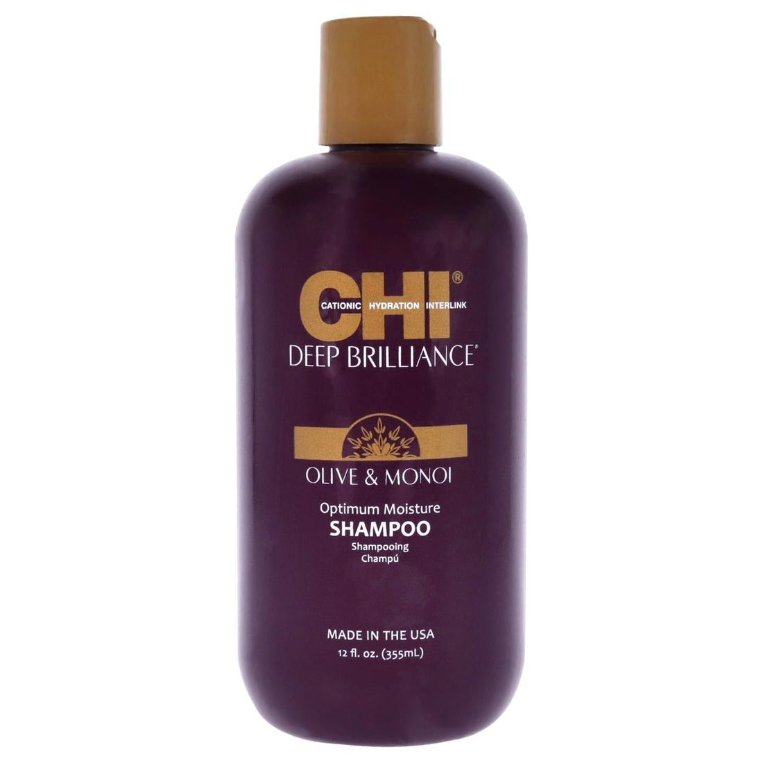 CHI Deep Brilliance Optimum Moisture Shampoo, 12 oz