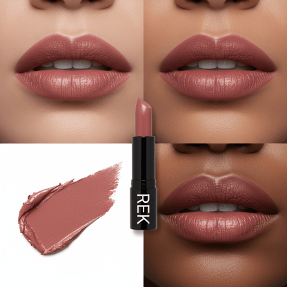 Long-Wear Hydrating Matte Lipstick – Vegan by REK Cosmetics