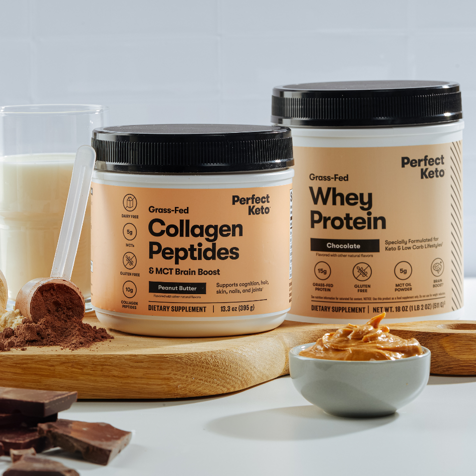 Grass-Fed Collagen Peptides &amp; MCT Brain Boost by Perfect Keto