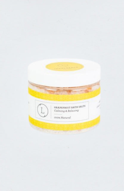 Grapefruit Natural Bath Salt Soak with Dead sea, Epsom and Himalayan salts by Lizush