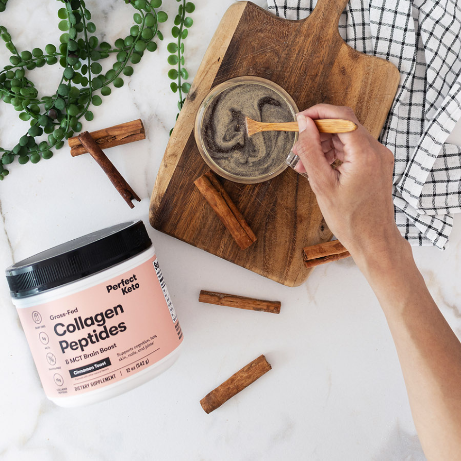 Grass-Fed Collagen Peptides &amp; MCT Brain Boost by Perfect Keto