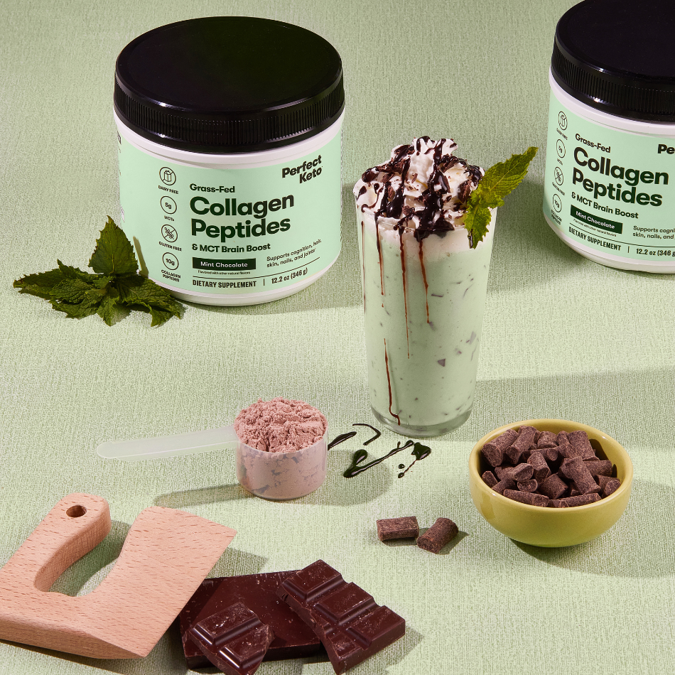 Grass-Fed Collagen Peptides &amp; MCT Brain Boost by Perfect Keto