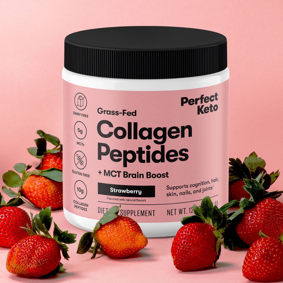 Grass-Fed Collagen Peptides &amp; MCT Brain Boost by Perfect Keto