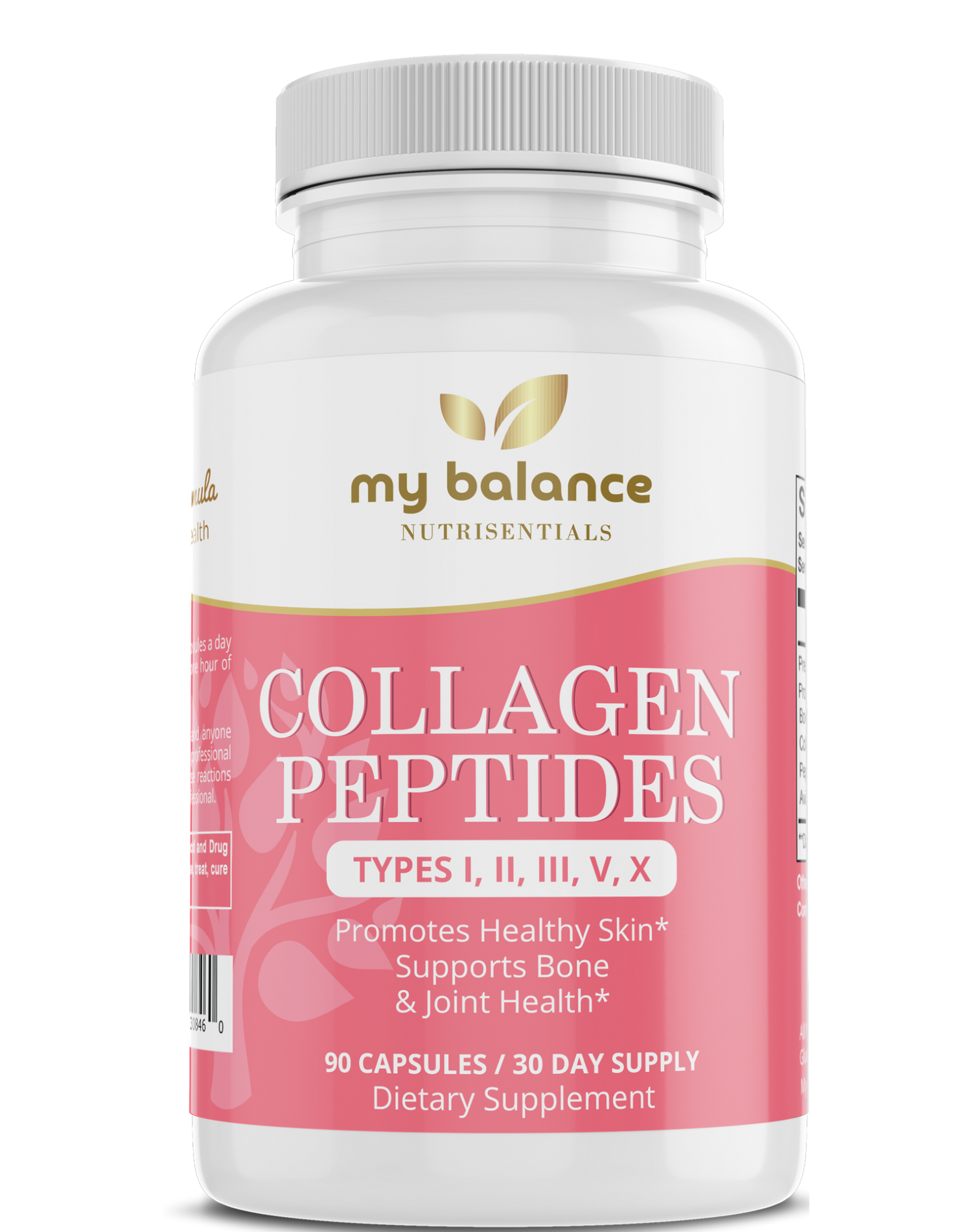 Collagen Peptides Types I, II, III, V, X by My Balance