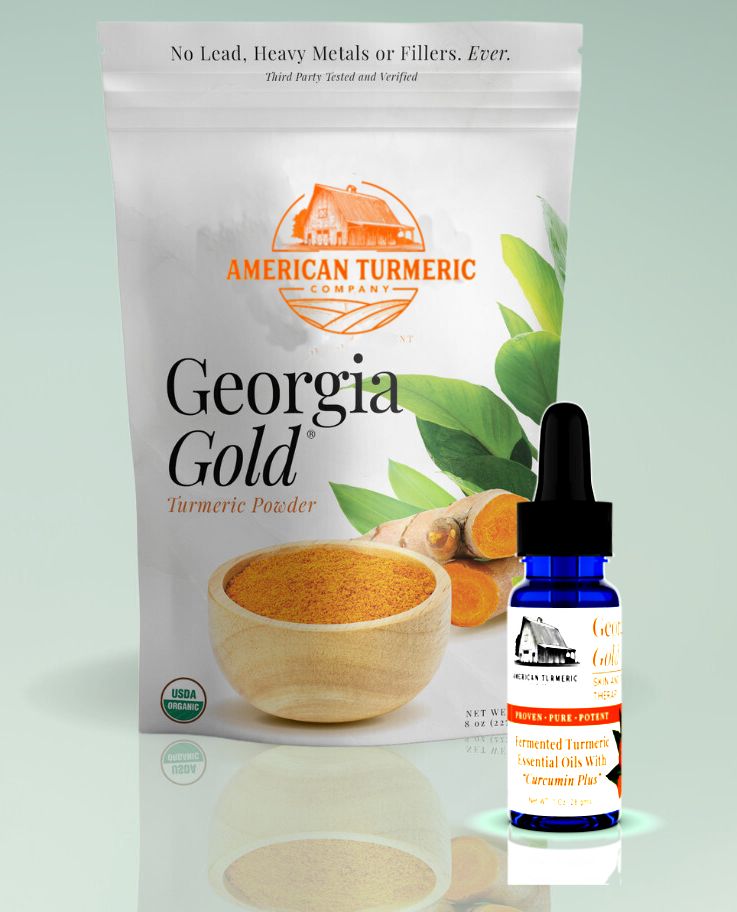 Organic Turmeric Powder &amp; Fermented Turmeric Oil Bundle – Clean Support for Vitality