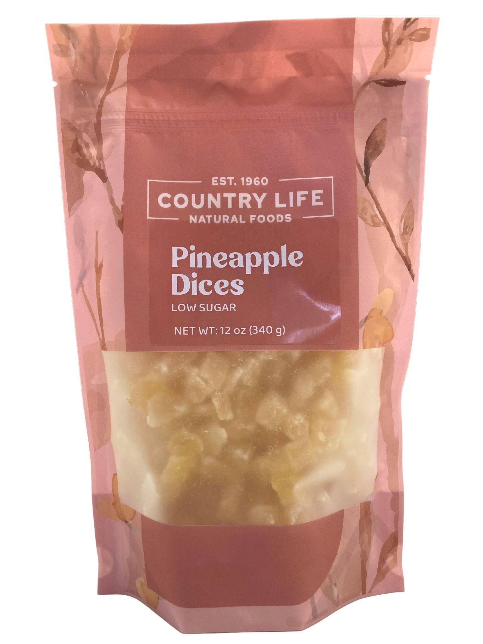 Pineapple Dices, Low Sugar by Country Life Natural Foods