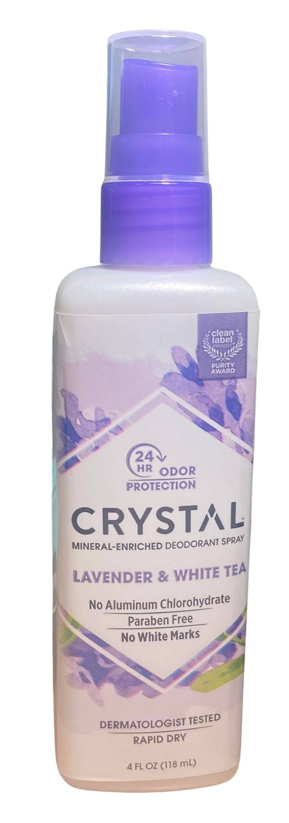 Crystal Deodorant, Spray, Lavender &amp; White Tea by Country Life Natural Foods