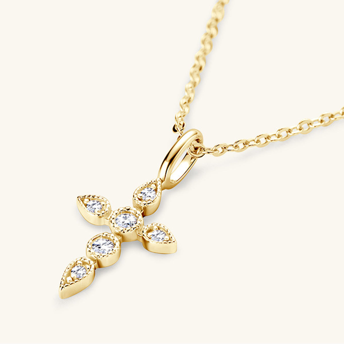 Sparkala™ Cross Pendant Necklace (18k Gold over Fine Sterling Silver) by Sparkala