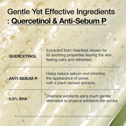 Heartleaf Quercetinol Pore Deep Cleansing Foam, Facial Cleanser, for Double Cleansing, BHA, Hyaluronic Acid, Glycerin, Face Wash, Blackhead Remover, Korean Skincare (150Ml/5.07 Fl.Oz.) by Korean Skin Care