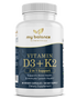 Vitamin D3 + K2 with BioPerine® by My Balance