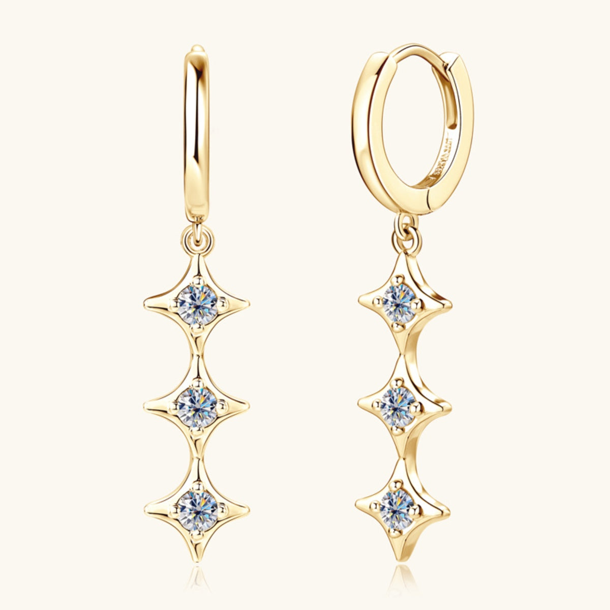 Sparkala™ Pure Sterling Silver Geometric Shape Earrings by Sparkala