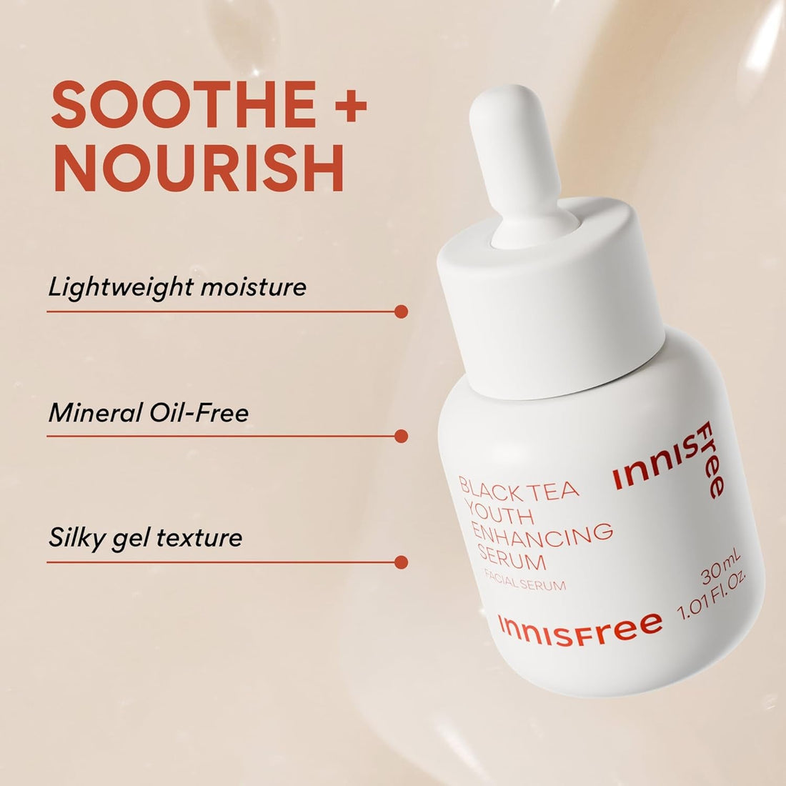 Black Tea Youth Enhancing Serum, Korean Serum with Niacinamide for Firming and Glow by Korean Skin Care
