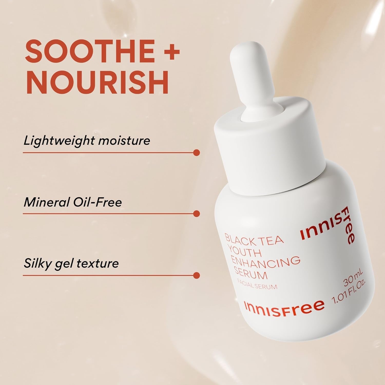 Black Tea Youth Enhancing Serum, Korean Serum with Niacinamide for Firming and Glow by Korean Skin Care
