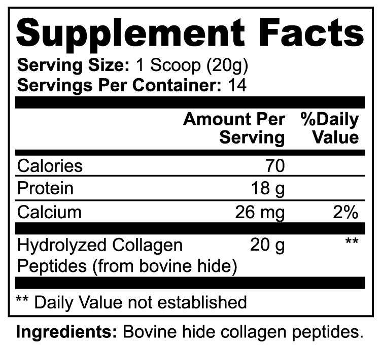 Grass-Fed Hydrolyzed Collagen Peptides | Unflavored by Virtrue