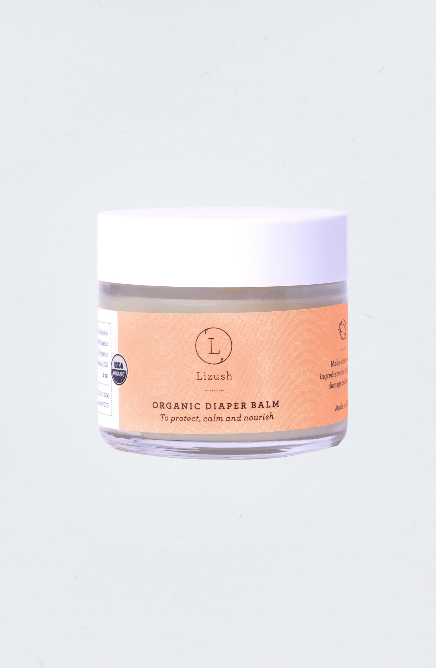 ORGANIC DIAPER BALM To protect, calm and nourish by Lizush