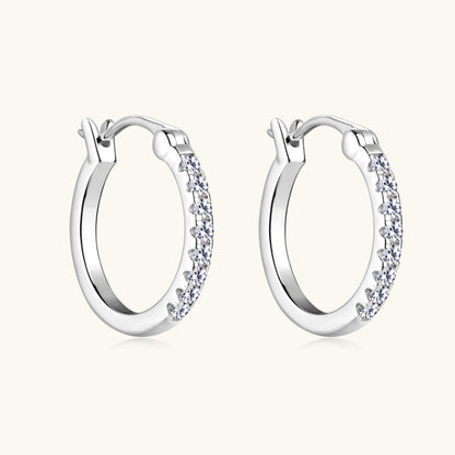 Pure Sterling Silver Sparkala™ Huggie Earrings by Sparkala