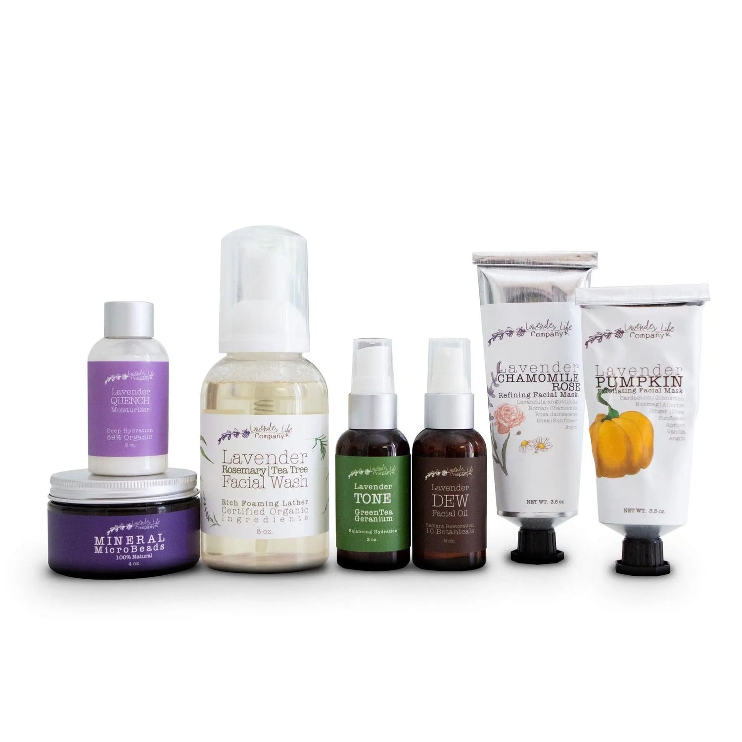 DermaLIFE All-Natural Skin Care System – Complete Gift Set by Lavender Life Company