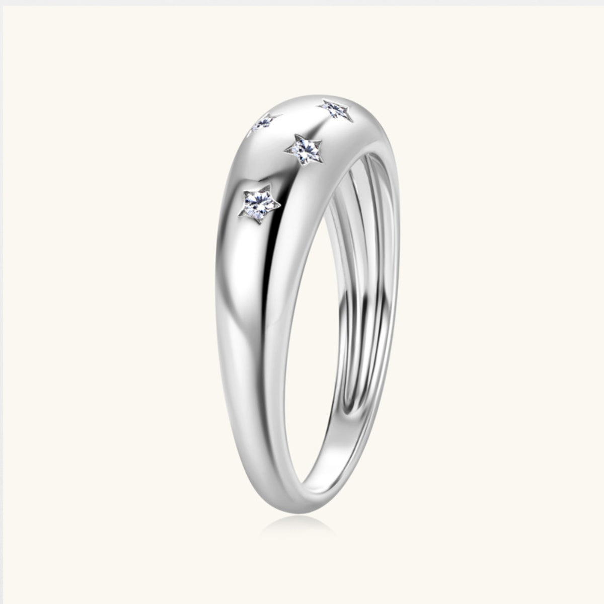 Pure Sterling Silver Inlaid Sparkala™ Star Ring by Sparkala