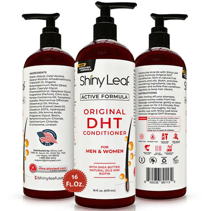 DHT Blocker Hair Loss Conditioner with Castor Oil &amp; Biotin — 16 oz by Shiny Leaf