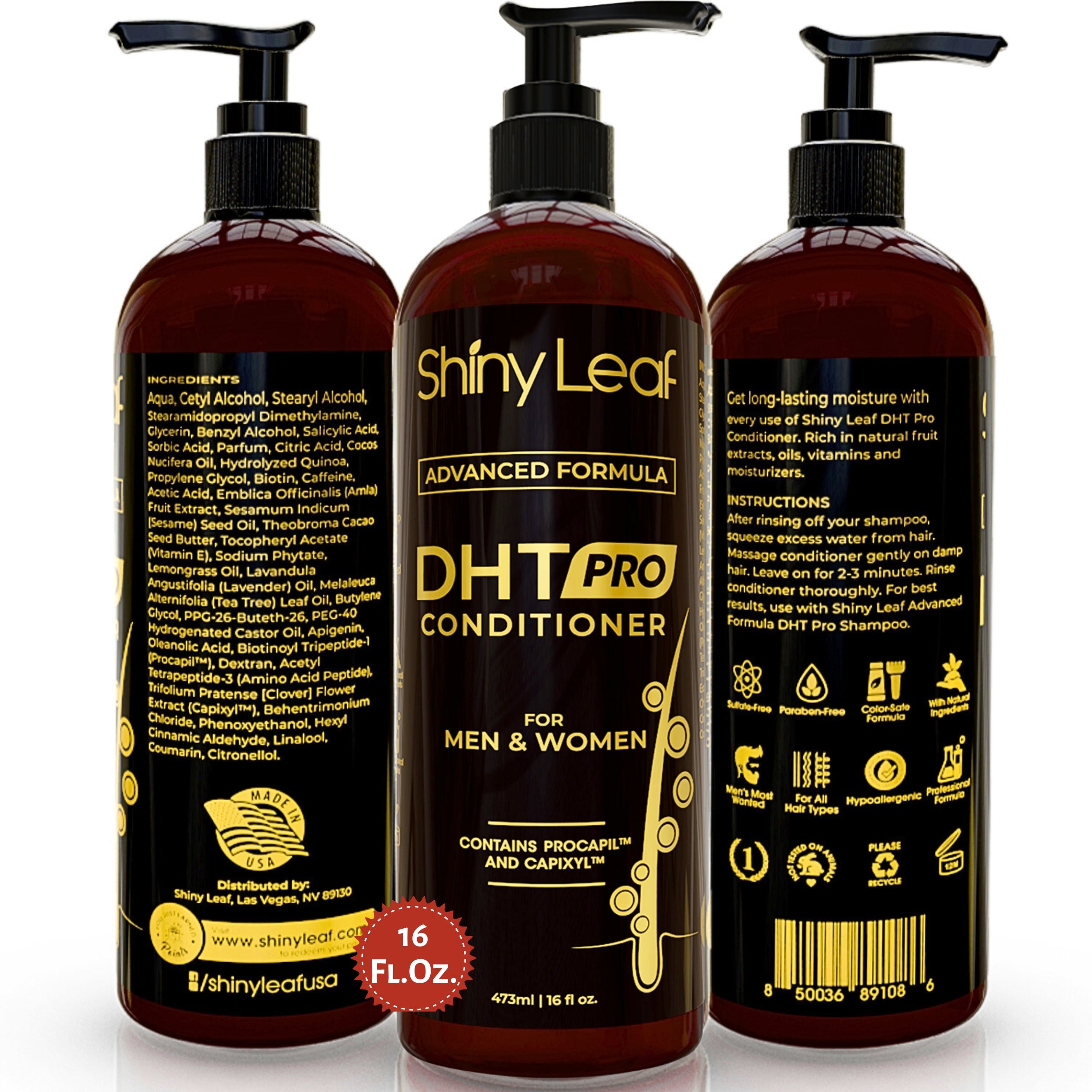 DHT Pro Conditioner with Procapil &amp; Capixyl — 16 oz by Shiny Leaf