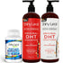 Bariatric Multivitamin with Iron With DHT Original Shampoo and Conditioner Hair Care Bundle by Shiny Leaf