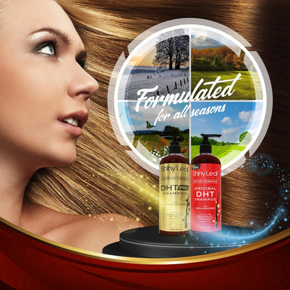 DHT Pro Shampoo and DHT Original Shampoo Bundle by Shiny Leaf