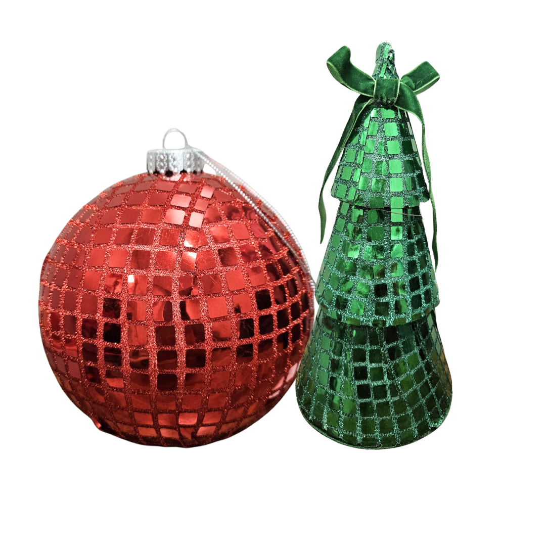 Ornamentos Navideños Disco – Bola y Árbol Brillante (2 Modelos) | 018697665051 / 018697664917 by Farmacias Savia