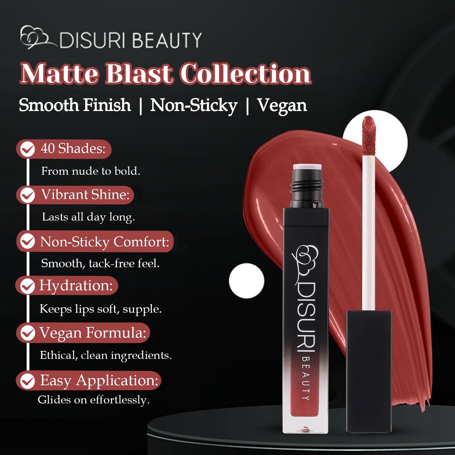 DISURI Beauty Liquid Lipstick - Devil in a New Dress by DISURI BEAUTY