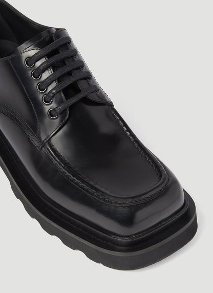 Dolce &amp; Gabbana Men Brushed Leather Derby Shoes by Luosophy