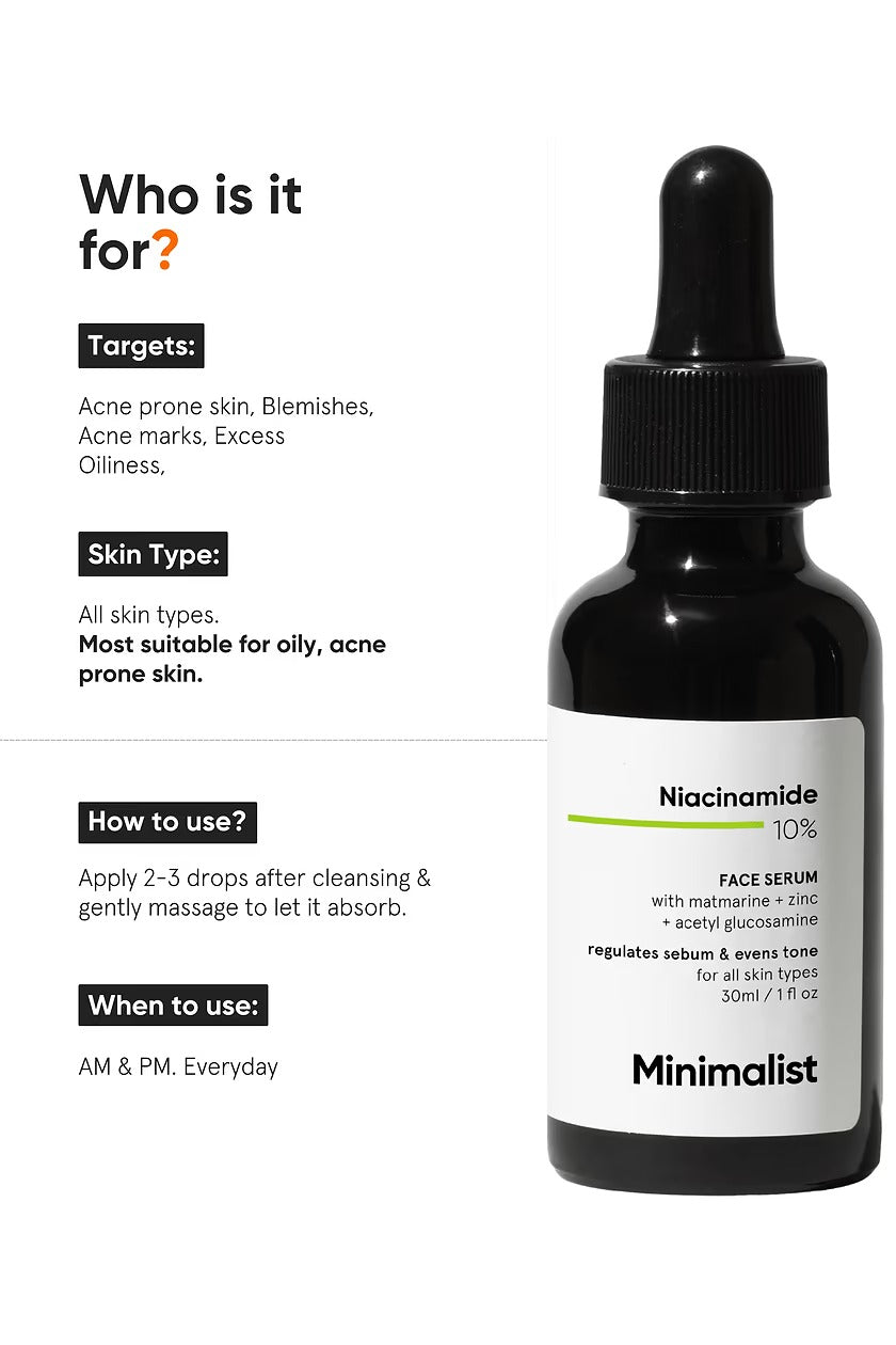 Minimalist 10% Niacinamide Face Serum by Dista
