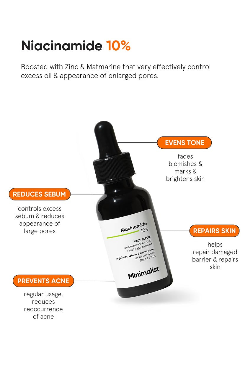 Minimalist 10% Niacinamide Face Serum by Dista