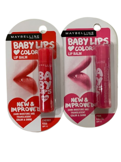 Maybelline New York Baby Lips Lip Balm (Pink &amp; Red) by Dista