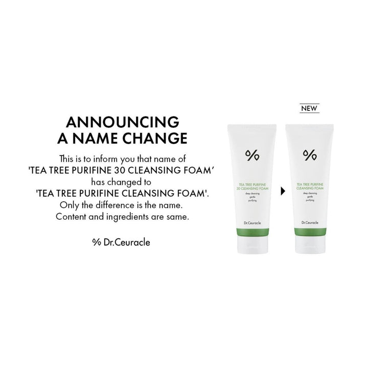 Dr. Ceuracle Tea Tree Purifine Cleansing Foam by AsiaBeautyMall