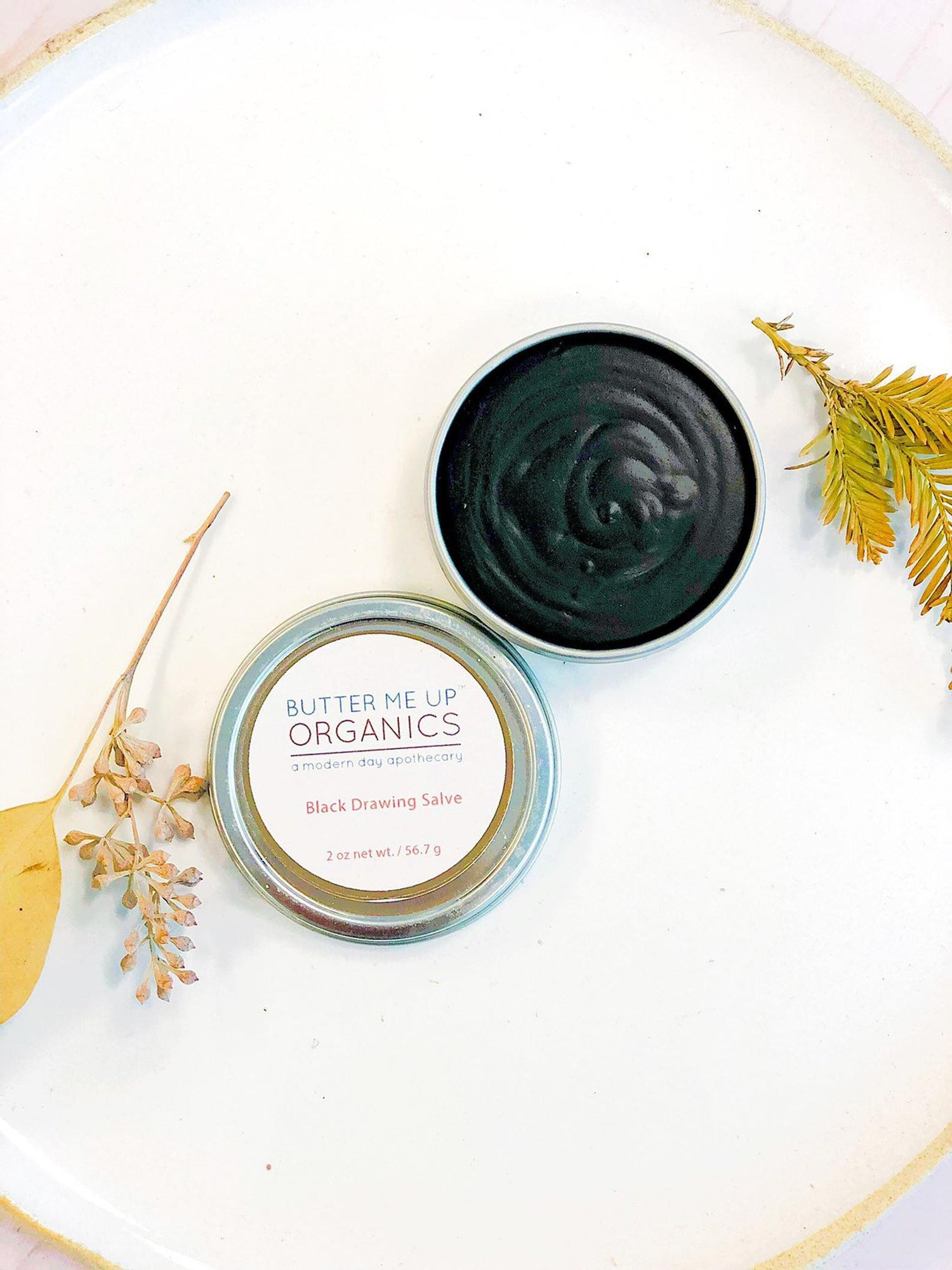 Organic Black Drawing Salve / Bee Stings / Rashes / Skin Ailments / Organic Skincare by Butter Me Up Organics