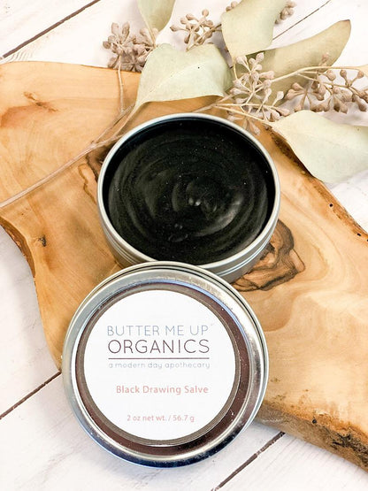 Organic Black Drawing Salve / Bee Stings / Rashes / Skin Ailments / Organic Skincare by Butter Me Up Organics